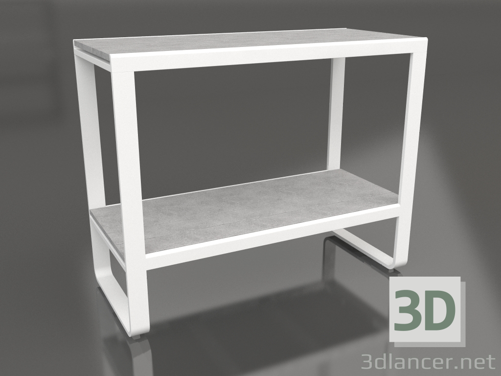 3D Modell Regal 90 (DEKTON Kreta, Weiß) - Vorschau