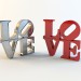 3D Modell Briefe Liebe - Vorschau