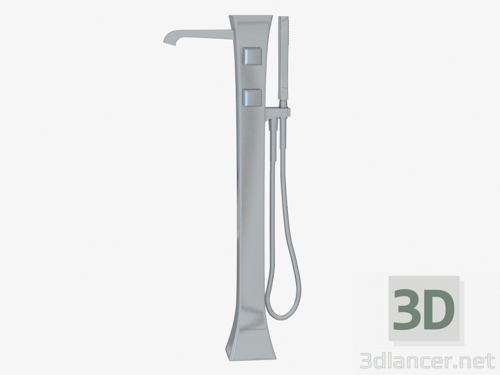 3d model High mixer with hygienic shower (24971) - preview