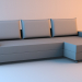 3D Köşe kanepe Toronto modeli satın - render