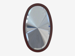 Oval hinged mirror (568x972x25)