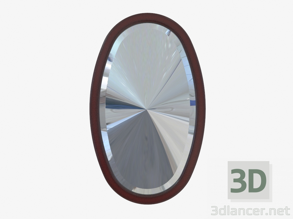 3D Modell Ovaler Klappspiegel (568x972x25) - Vorschau