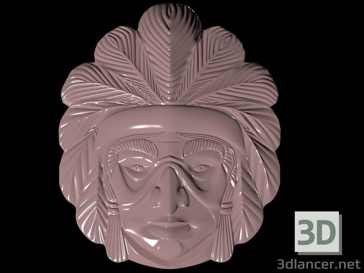 3d Mask of the indian model buy - render