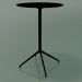 modèle 3D Table ronde 5751 (H 103,5 - Ø69 cm, étalée, Noir, V39) - preview