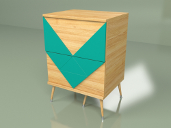 Bedside table Woo Twins (turquoise)