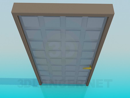 3D Modell Strukturierte Tür - Vorschau