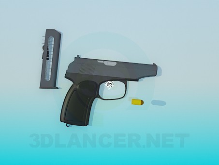 3d модель Пистолет – превью