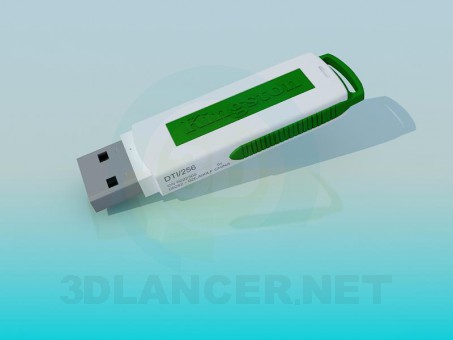 3d model Unidad flash USB - vista previa
