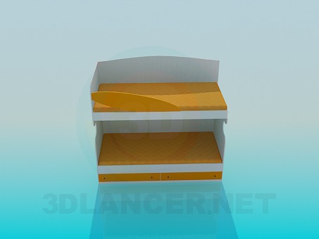 3D Modell Deck-Bett - Vorschau