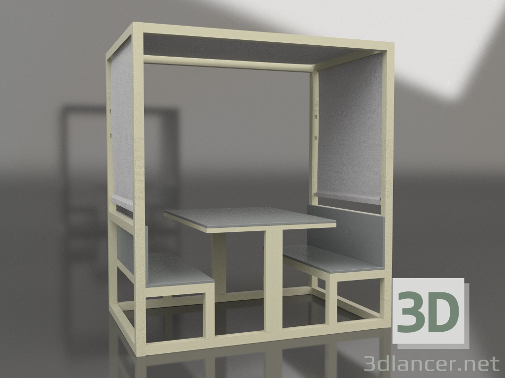 modèle 3D Boîte à lunch (Or) - preview
