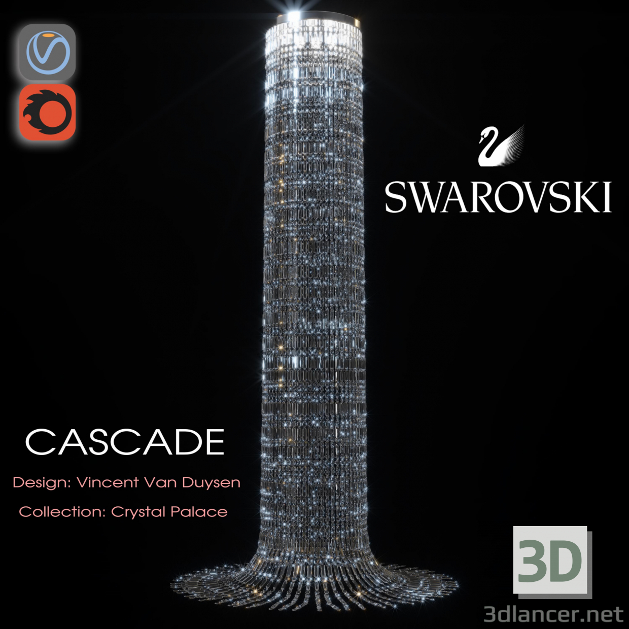 modello 3D Swarovski CASADE - anteprima