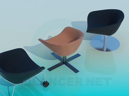 3D modeli Rahatlamak için sandalye - önizleme