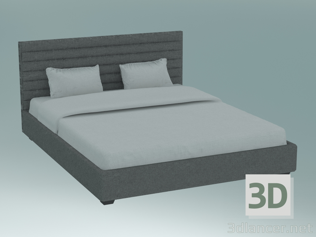 3d модель Ліжко двоспальне Ньюбері Страйпс – превью