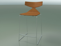 Stackable bar stool 3703 (Teak effect, CRO)