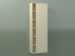 Armario de pared con 1 puerta derecha (8CUCECD01, Bone C39, L 48, P 24, H 144 cm)