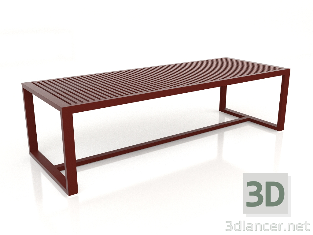 modèle 3D Table à manger 268 (Rouge vin) - preview
