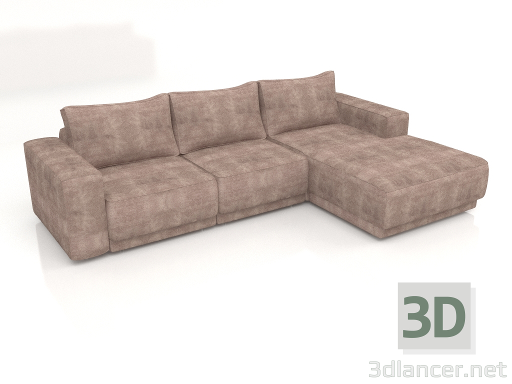 3d model Sofá Texas 1 - vista previa