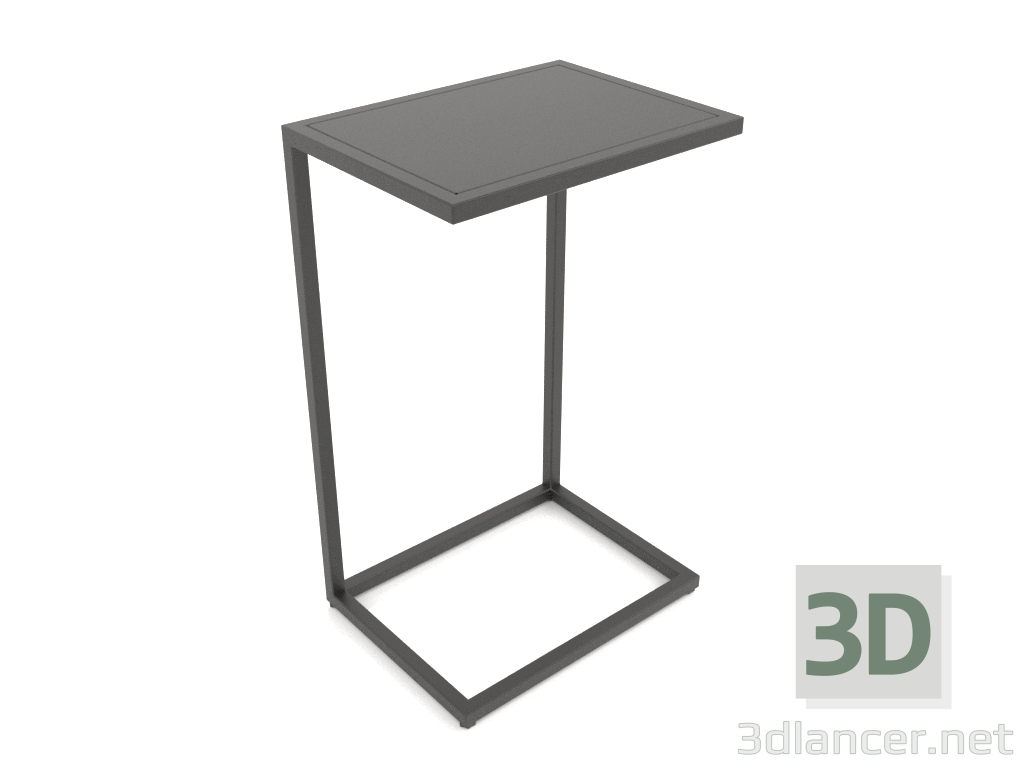 modèle 3D Table de chevet rectangulaire (MÉTAL, 40x30x65) - preview