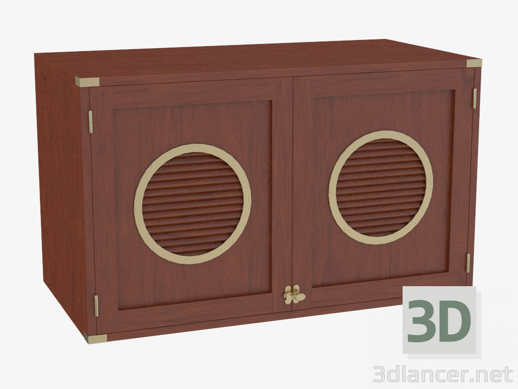 3d model Cabinet with decor - preview