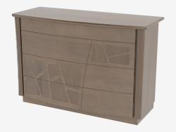 Chest of drawers with 4 drawers on the base of COMONZ