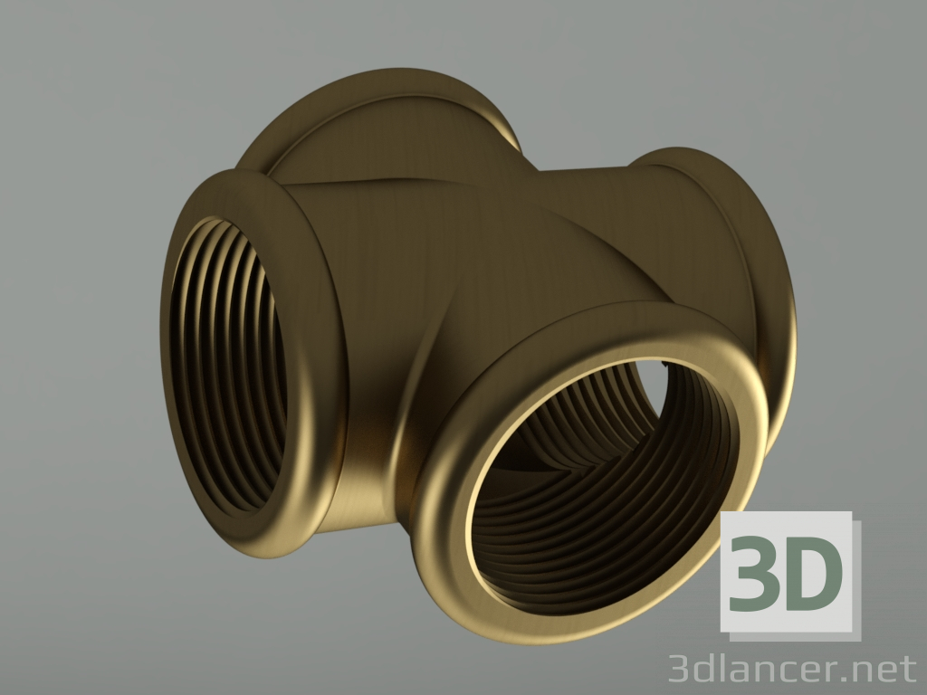 3D modeli Çapraz bronz - önizleme