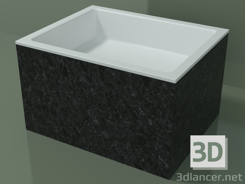 3d model Countertop washbasin (01R132301, Nero Assoluto M03, L 60, P 48, H 36 cm) - preview