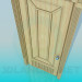 modèle 3D Porte en bois clair - preview