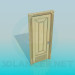modello 3D Porta in legno chiaro - anteprima