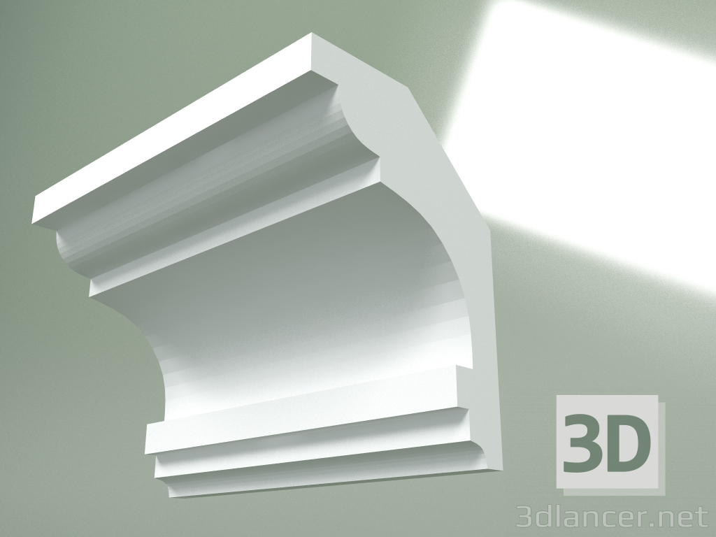 3D modeli Alçı korniş (tavan kaidesi) KT340 - önizleme