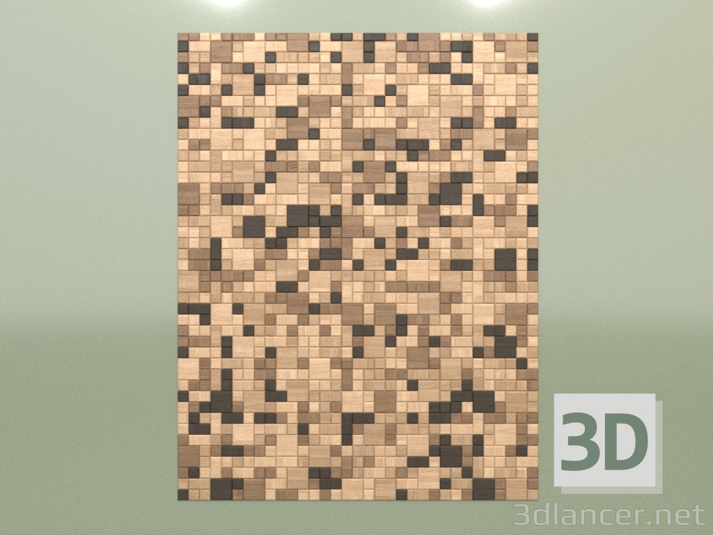 3 डी मॉडल लकड़ी का पैनल - पूर्वावलोकन