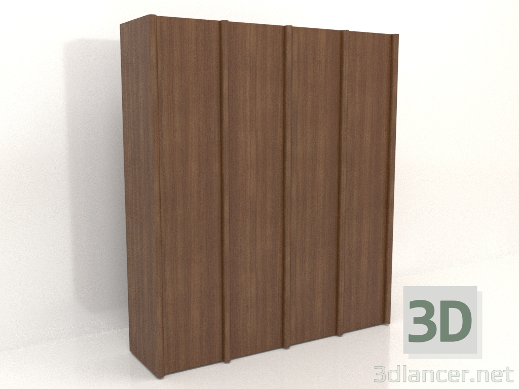modèle 3D Armoire MW 05 bois (2465x667x2818, bois brun clair) - preview