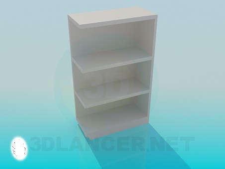 3D Modell Eckregal - Vorschau