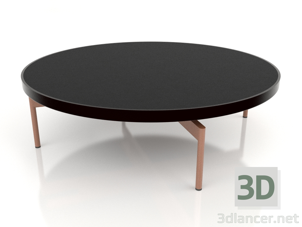 modèle 3D Table basse ronde Ø120 (Noir, DEKTON Domoos) - preview