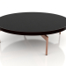 modèle 3D Table basse ronde Ø120 (Noir, DEKTON Domoos) - preview