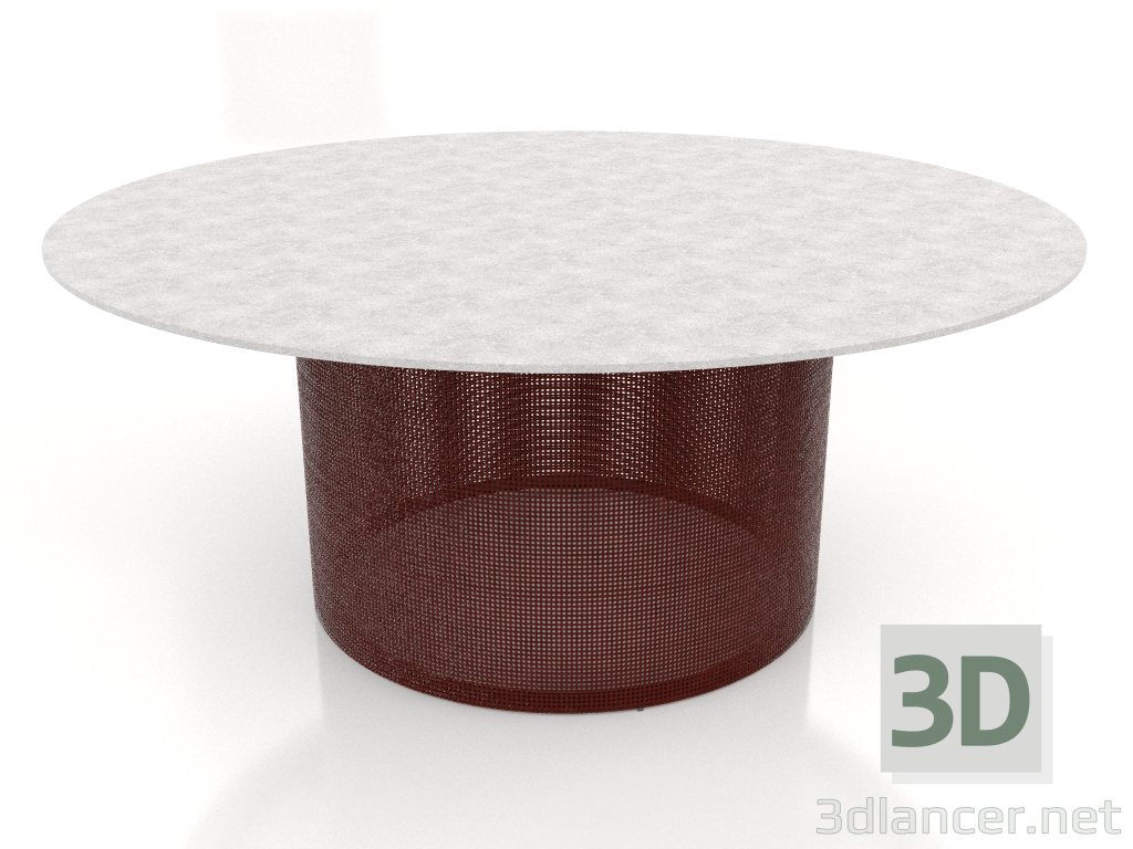 modèle 3D Table à manger Ø180 (Rouge vin) - preview