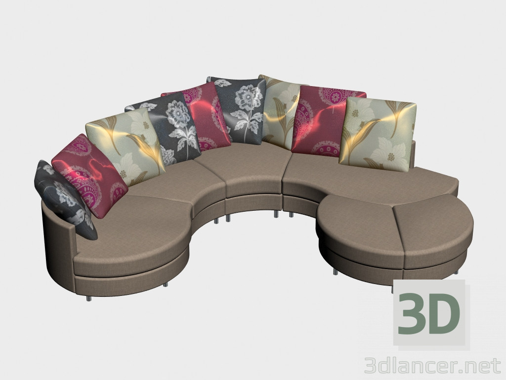 3d model Sofa modular Lebourg (III-version) - preview
