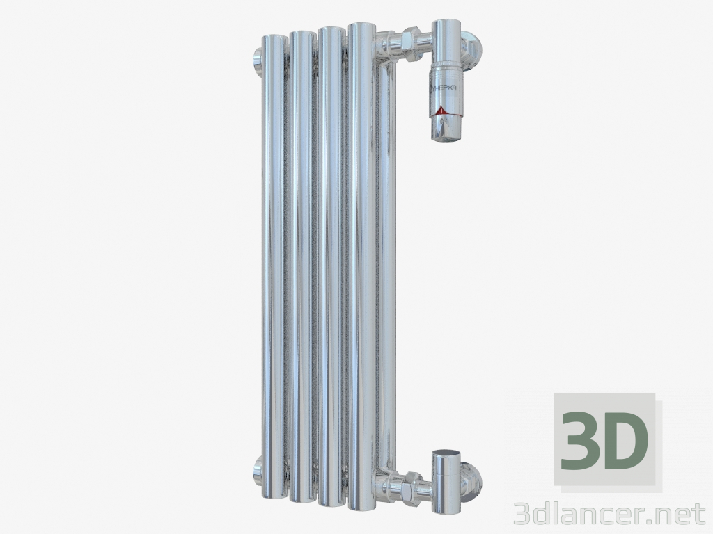 modello 3D Radiatore Estet (500x173; 4 sezioni) - anteprima