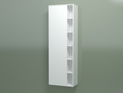 Wall cabinet with 1 left door (8CUCECS01, Glacier White C01, L 48, P 24, H 144 cm)