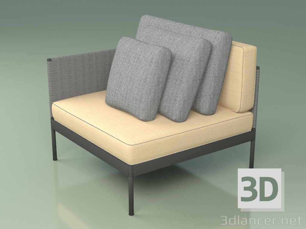 3D Modell Modulares Sofa (350 + 331, Option 1) - Vorschau