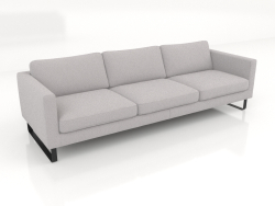 4-seater sofa (metal legs, fabric)