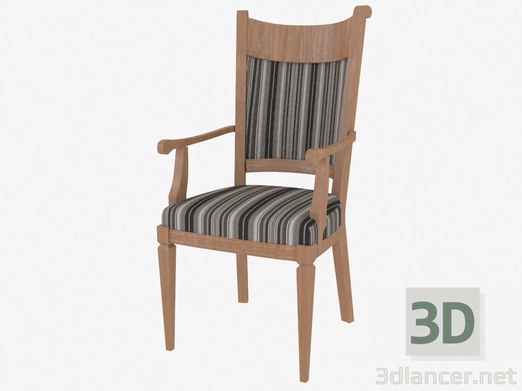 3D Modell Stuhl mit Armlehnen CO124 - Vorschau