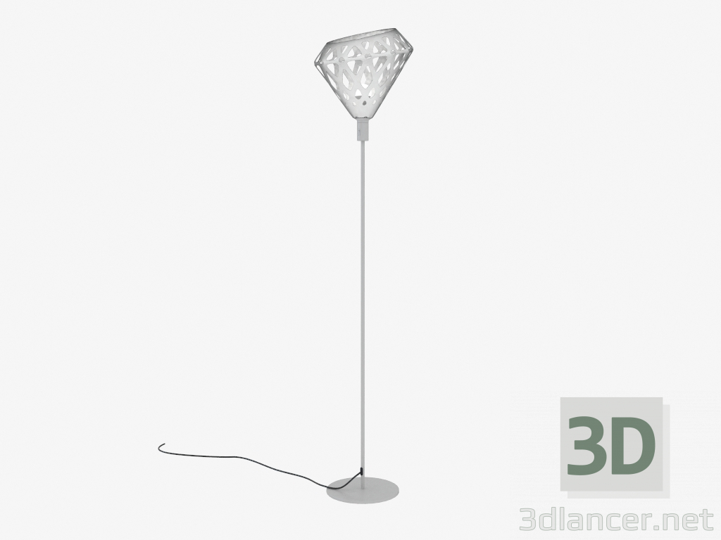 3D Modell Stehlampe (weißes Licht) - Vorschau