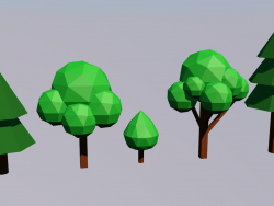 Arbres lowpoly