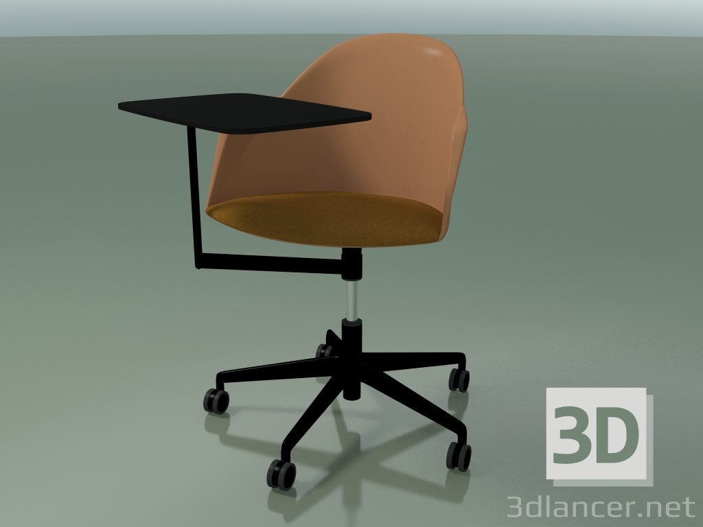 3d модель Кресло 2315 (5 колесиков, со столиком и подушкой, PA00002, полипропилен РС00004) – превью