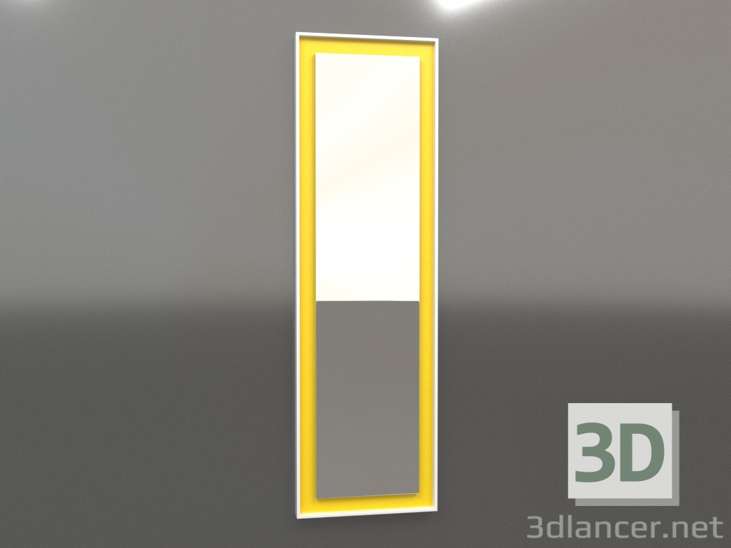 3d model Espejo ZL 18 (450x1500, blanco, amarillo luminoso) - vista previa