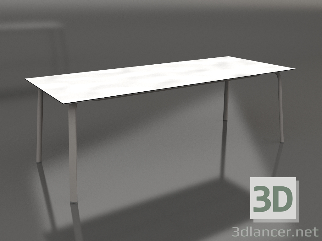3D modeli Yemek masası 220 (Kuvars grisi) - önizleme
