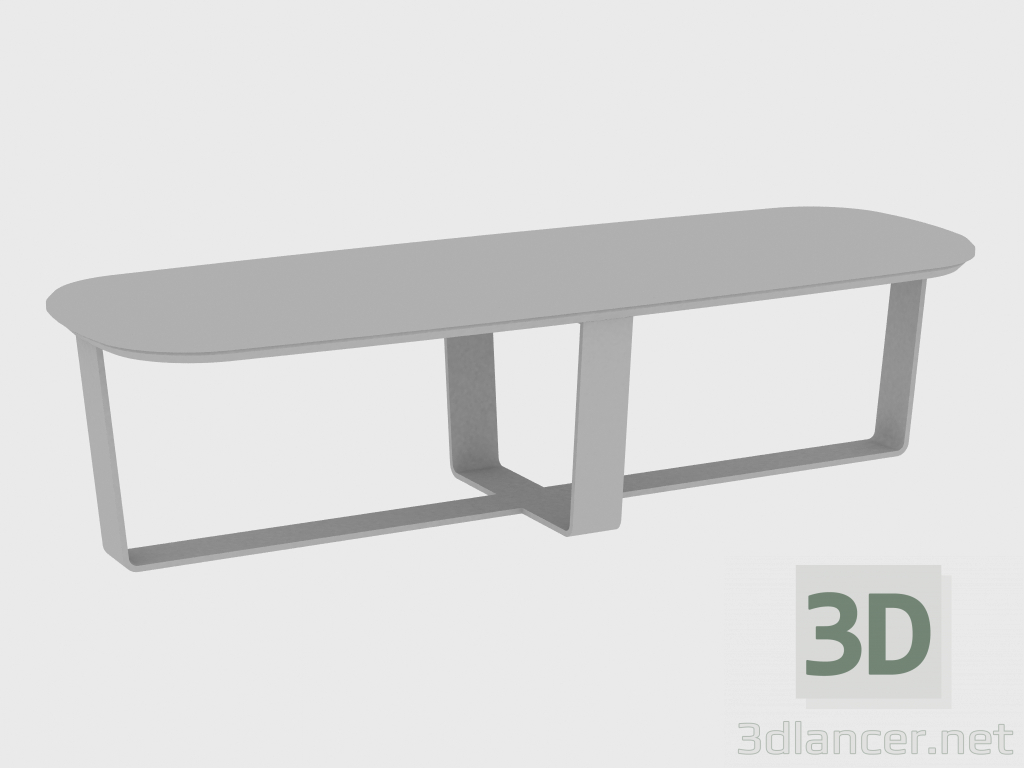 modello 3D Tavolino OMEGA (160X55XH35) - anteprima