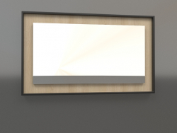 Espelho ZL 18 (750x450, madeira branca, preta)