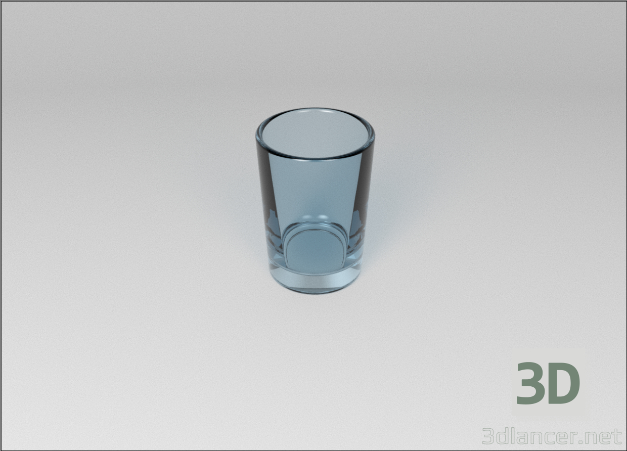 3 डी शॉट ग्लास मॉडल खरीद - रेंडर