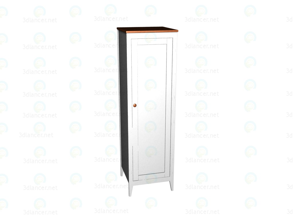 3d модель Шкаф 1-дверный – превью
